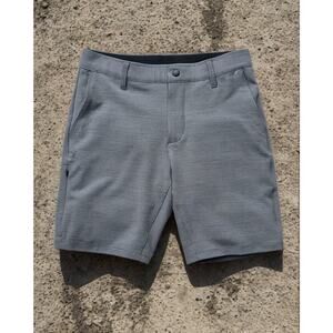 BYLT Kinetic Shorts Men’s L 32x9 Iron Performance Chino Casual Zip Side Pocket